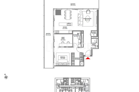 Apartament de vânzare în Dubai Harbour, Dubai, EAU 2 dormitoare, 159 mp.  №699559 - poză 21