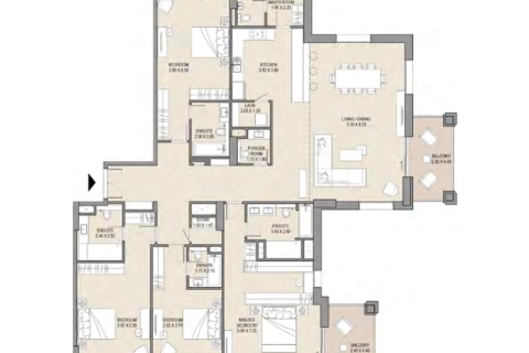 Appartamento in vendita a Umm Suqeim, Dubai, EAU 1 camera da letto, 76 mq. № 690114 - foto 8