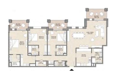 Appartamento in vendita a Umm Suqeim, Dubai, EAU 1 camera da letto, 76 mq. № 690114 - foto 7