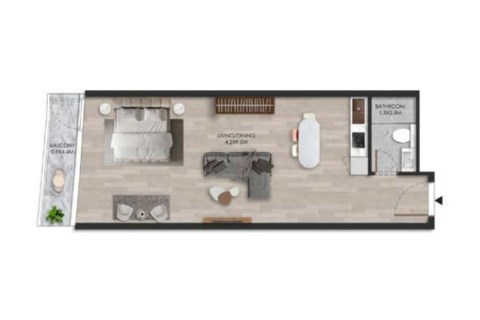 Huoneisto Al Marjan Island, Ras Al Khaimah, Arabiemiraatit 1 huone, 81 m2 № 690116 - kuva 4