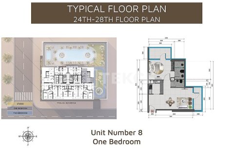 Dzīvoklis Jumeirah Village Triangle, Dubaijā, AAE 1 istaba, 35 m2 Nr. 735999 - attēls 14