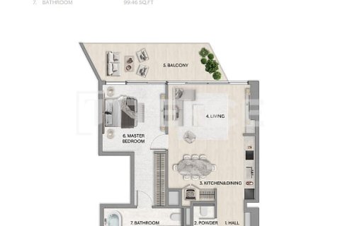 Huoneisto Al Reem Island, Abu Dhabi, Arabiemiraatit 3 makuuhuonetta, 223 m2 № 707708 - kuva 18