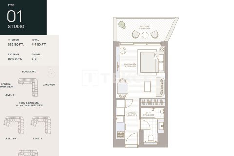 Купить квартиру в Дубай, ОАЭ 4 комнаты, 165м2, № 707711 - фото 19
