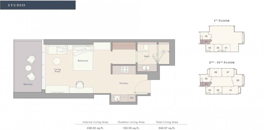 Floor plan in THE QUAYSIDE RESIDENCES