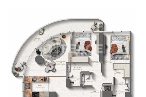 Ras Al Khaimah, BAE’de satılık daire 3 yatak odası, 155 m² No 705299 - fotoğraf 21
