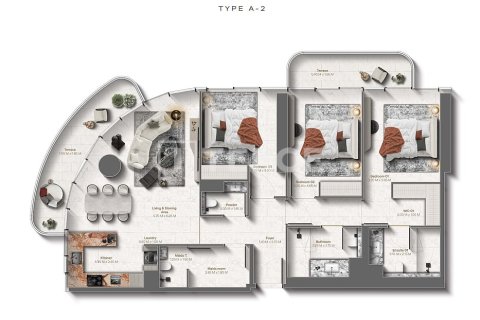 Ras Al Khaimah, BAE’de satılık daire 1 yatak odası, 77 m&sup2; No 705297 - fotoğraf 24