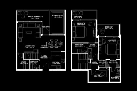 Apartmen di Al Furjan, Dubai, UAE 1 bilik tidur, 77 meter persegi № 732464 - foto 7
