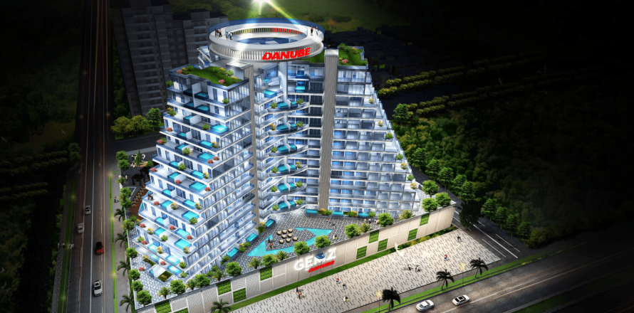 Apartmen di Al Furjan, Dubai, UAE 1 bilik tidur, 77 meter persegi № 732464
