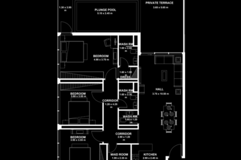 Apartmen di Al Furjan, Dubai, UAE 1 bilik tidur, 77 meter persegi № 732464 - foto 4