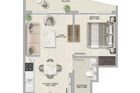 آپارتمان برای فروش در  Discovery Gardens، Dubai، امارات متحده عربی  1 خوابه ، 48 متر مربع ، شماره 689672 - تصویر 3