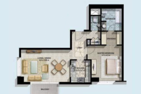 Appartement à vendre à  Business Bay, Dubai, EAU 1 pièce, 50 m2 № 732474 - photo 4