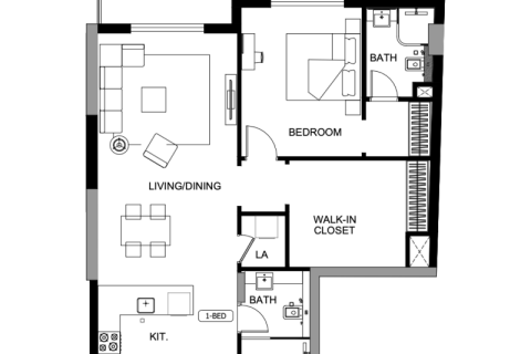 Apartmen di Jumeirah Village Circle, Dubai, UAE 1 bilik, 38 meter persegi № 732476 - foto 4