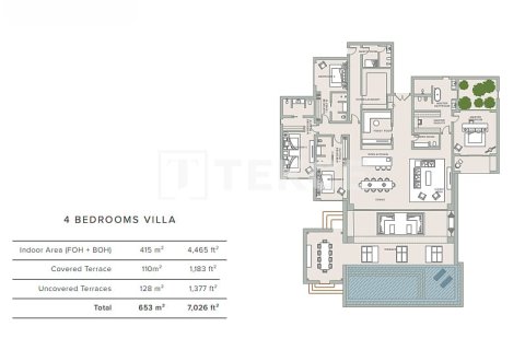 Vila u Ras Al Khaimah, UAE 4 spavaćih soba, 653 m2 Br. 738907 - fotografija 21