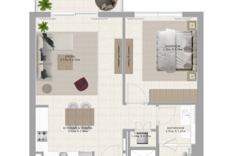 Wohnung zum Verkauf in Dubai Hills Estate, Dubai, VAE 1 Schlafzimmer, 68 m2 Nr. 689838 - Foto 3