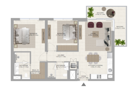 Wohnung zum Verkauf in Dubai Hills Estate, Dubai, VAE 1 Schlafzimmer, 68 m2 Nr. 689838 - Foto 4