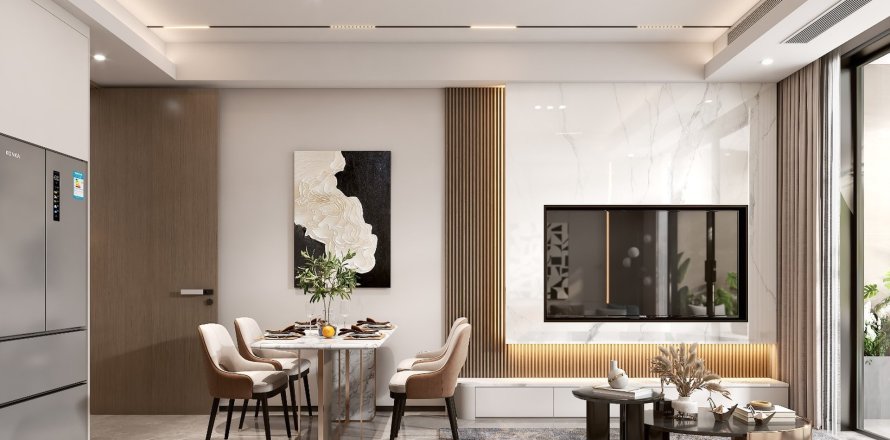Byt v Stamn Nautis v Dubai, SAE 2 ložnice, 89.3 m² Č.: 647616