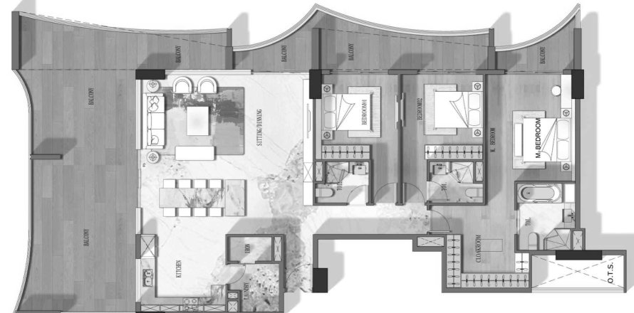 Floor plan in V1stara House 2