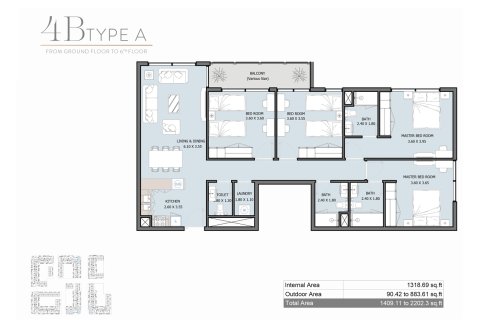 Apartament de vânzare în Masdar City, Abu Dhabi, EAU 1 dormitor, 59 mp. №728620 - poză 12