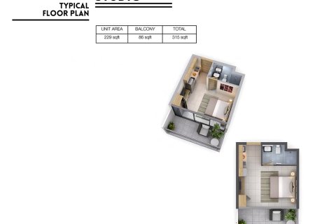 Apartamento en venta en Business Bay, Dubai, EAU 29 m2 № 728626 - foto 4