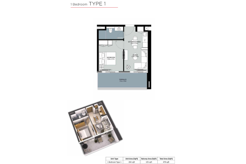 Dzīvoklis ZADA TOWER Business Bay, Dubaijā, AAE 1 istaba, 45 m2 Nr. 728624 - attēls 4