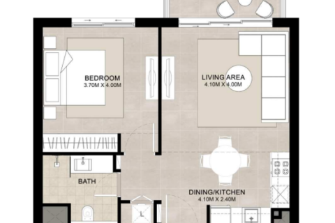 Apartment sa Town Square, Dubai, UAE 1 silid-tulugan, 59 sq.m. № 732534 - larawan 5