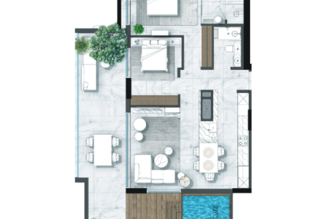 Appartement te koop in Jumeirah Village Circle, Dubai, VAE 1 kamer, 34 vr.m., nr 732535 - foto 8