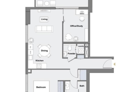 Appartamento in vendita a Jumeirah Village Circle, Dubai, EAU 1 camera da letto, 64 mq. № 732529 - foto 9
