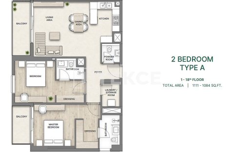 Apartment til salg i Ras Al Khaimah, UAE 3 soveværelser, 145 kvm № 739689 - foto 23