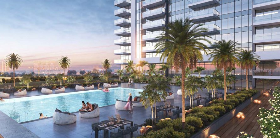 阿联酋 Dubai DAMAC Hills (Akoya by DAMAC) 公寓  1 卧, 60 平方米 , 编号 739686