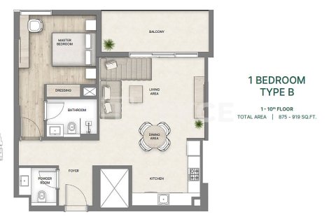 Apartament de vânzare în Ras Al Khaimah, EAU 2 dormitoare, 98 mp.  №739688 - poză 20
