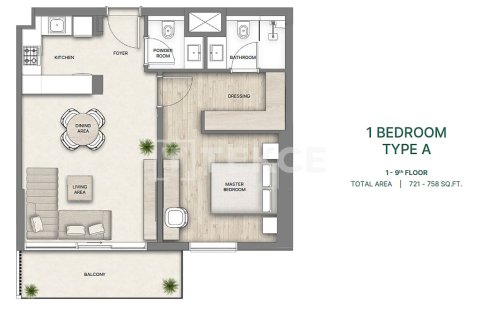 Apartament de vânzare în Ras Al Khaimah, EAU 2 dormitoare, 98 mp.  №739688 - poză 19