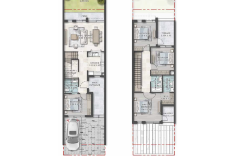 Müüa ridamaja asukohaga Damac Lagoons, Dubai, AÜE: 4 magamistoaga Nr 689825 - pilt 10