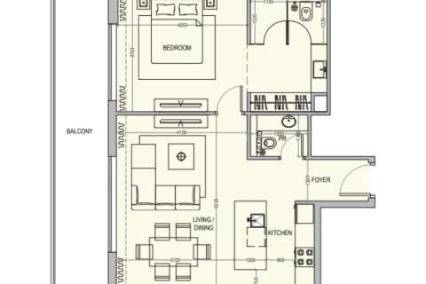 Apartment sa Dubai, UAE 1 silid, 37 sq.m. № 732537 - larawan 7