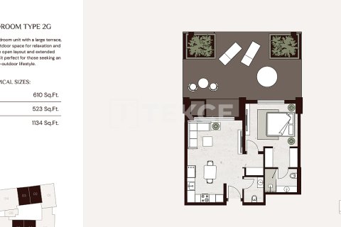 Jumeirah Village Circle, Dubai, BAE’de satılık daire 1 oda, 44 m&sup2; No 730850 - fotoğraf 21