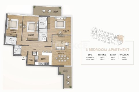 Apartment in Dubai, UAE 3 bedrooms, 168 sq.m. № 712418 - photo 25