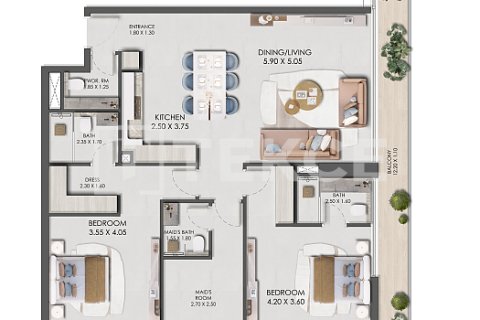 Lakás itt: Jumeirah Village Circle, Dubai, EAE, 1 szoba, 35 m², azonosító: 730923 - fénykép 17