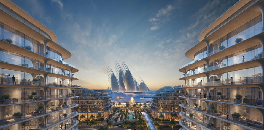 Apartmen di Abu Dhabi, UAE 1 bilik tidur, 89 meter persegi № 652707