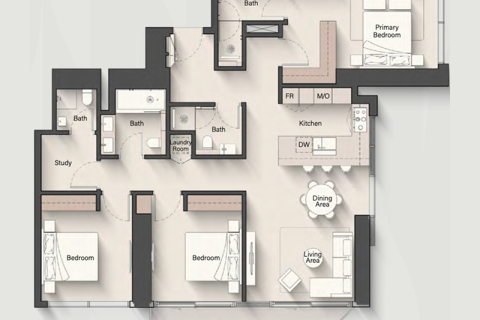 דירה למכירה ב Jumeirah Heights, Dubai, איחוד האמירויות  1 חדר שינה, מספר 690036 - תמונה 7
