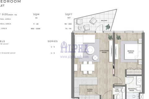 Lakás itt: Mina Al Arab, Ras Al Khaimah, EAE, 1 hálószoba, 72.1 m², azonosító: 709275 - fénykép 16