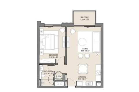 Apartment sa Umm Suqeim, Dubai, UAE 1 silid-tulugan, 73.99 sq.m. № 637870 - larawan 8