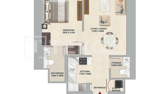 Apartmán v Jumeirah Lake Towers, Dubai, SAE 1 spálňa, 64 m2 č. 658645 - Fotografia 18