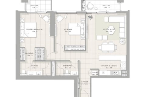 Apartman u Bluewaters, Dubai, UAE 1 spavaća soba, 75 m2 Br. 689933 - fotografija 6