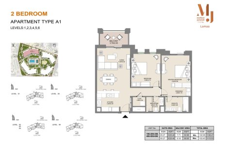 Apartament në MJL LAMAA në Umm Suqeim, Dubai, Emiratet e Bashkuara Arabe 1 dhomë gjumi, 68 m2. № 704904 - Foto 8