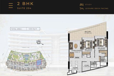 Leilighet til salgs i Al Barsha, Dubai, Emiratene 1 soverom, 69 kvm Nr. 728613 - Foto 7