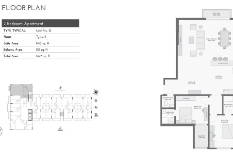 Apartmen di EQUITI GATE di Jebel Ali, Dubai, UAE 1 bilik, 35 meter persegi № 728618 - foto 6