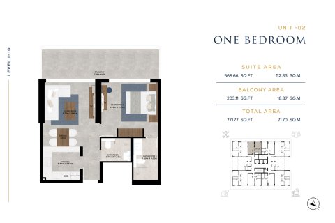 Appartamento in vendita a Dubai Residence Complex, Dubai, EAU 1 camera da letto, 70 mq. № 728615 - foto 6