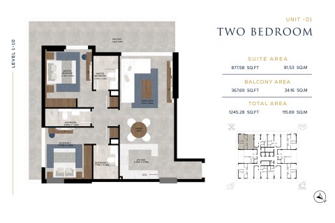 Appartamento in vendita a Dubai Residence Complex, Dubai, EAU 1 camera da letto, 70 mq. № 728615 - foto 7