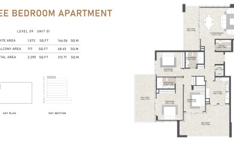 Apartmen di Aras Heights di Majan, Dubai, UAE 1 bilik, 39 meter persegi № 728614 - foto 7