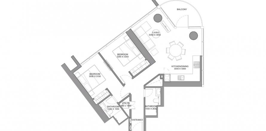Lägenhet ALTAI TOWER i Motor City, Dubai, UAE 2 sovrum, 91.69 kvm Nr. 535565