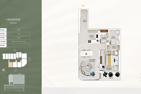 Apartment sa Al Satwa, Dubai, UAE 1 silid, 38 sq.m. № 730779 - larawan 26